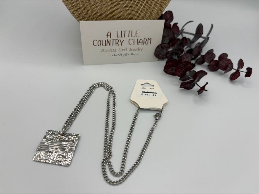 Silver Lake 22" Stainless Steel Necklace