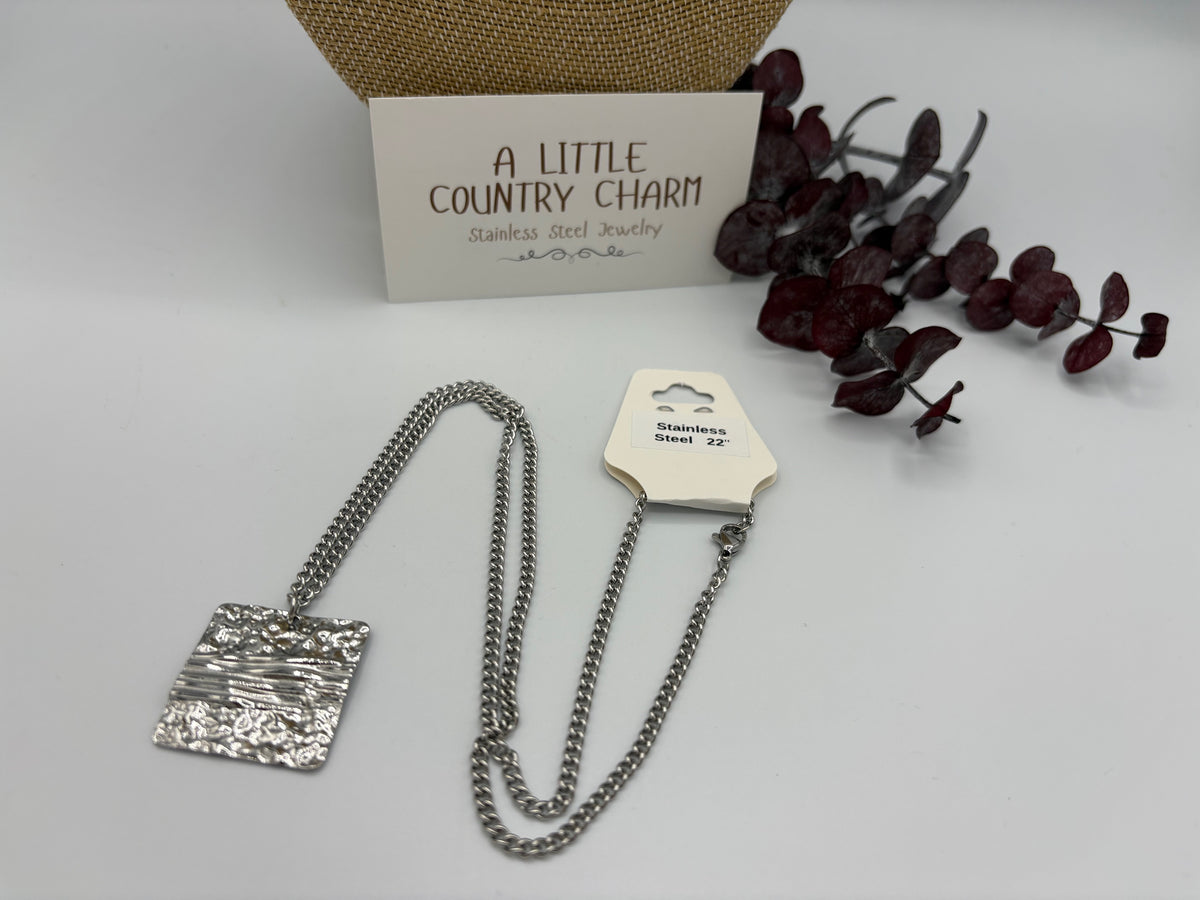 Silver Lake 22" Stainless Steel Necklace