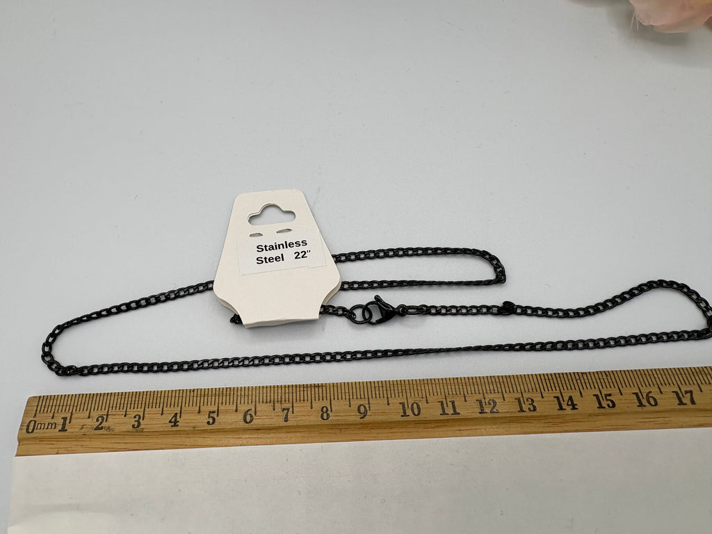 Gunmetal Stainless Steel Twisted Curb Chain