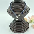 Lake Butterfly 10" Beaded Stainless Steel Anklet