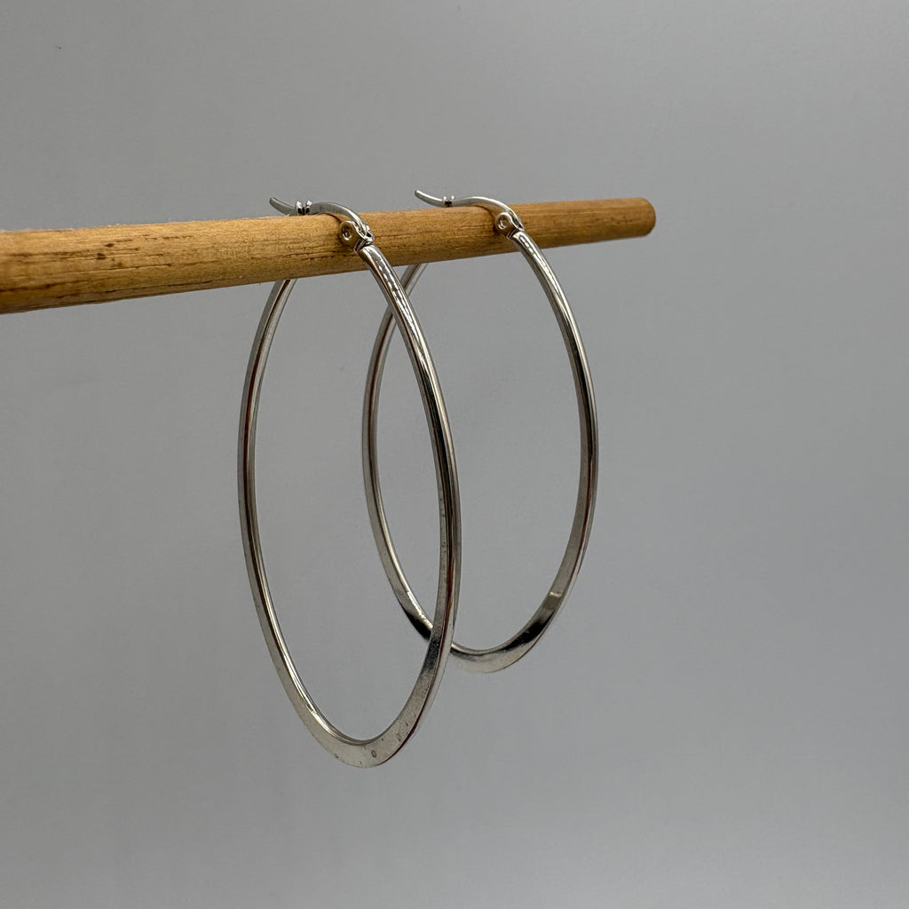 Loopy Hoop Stainless Steel Earrings