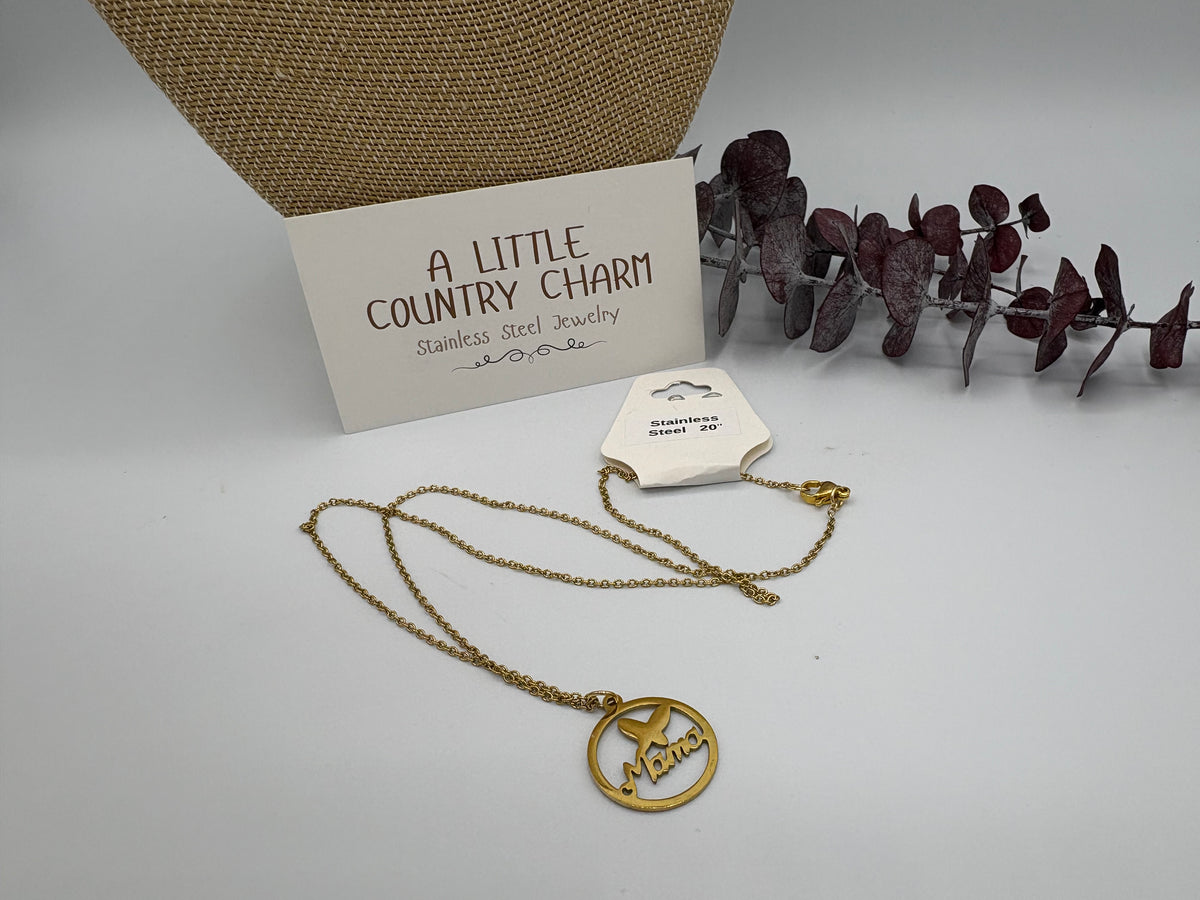 Gold Mama 20" Stainless Steel Necklace