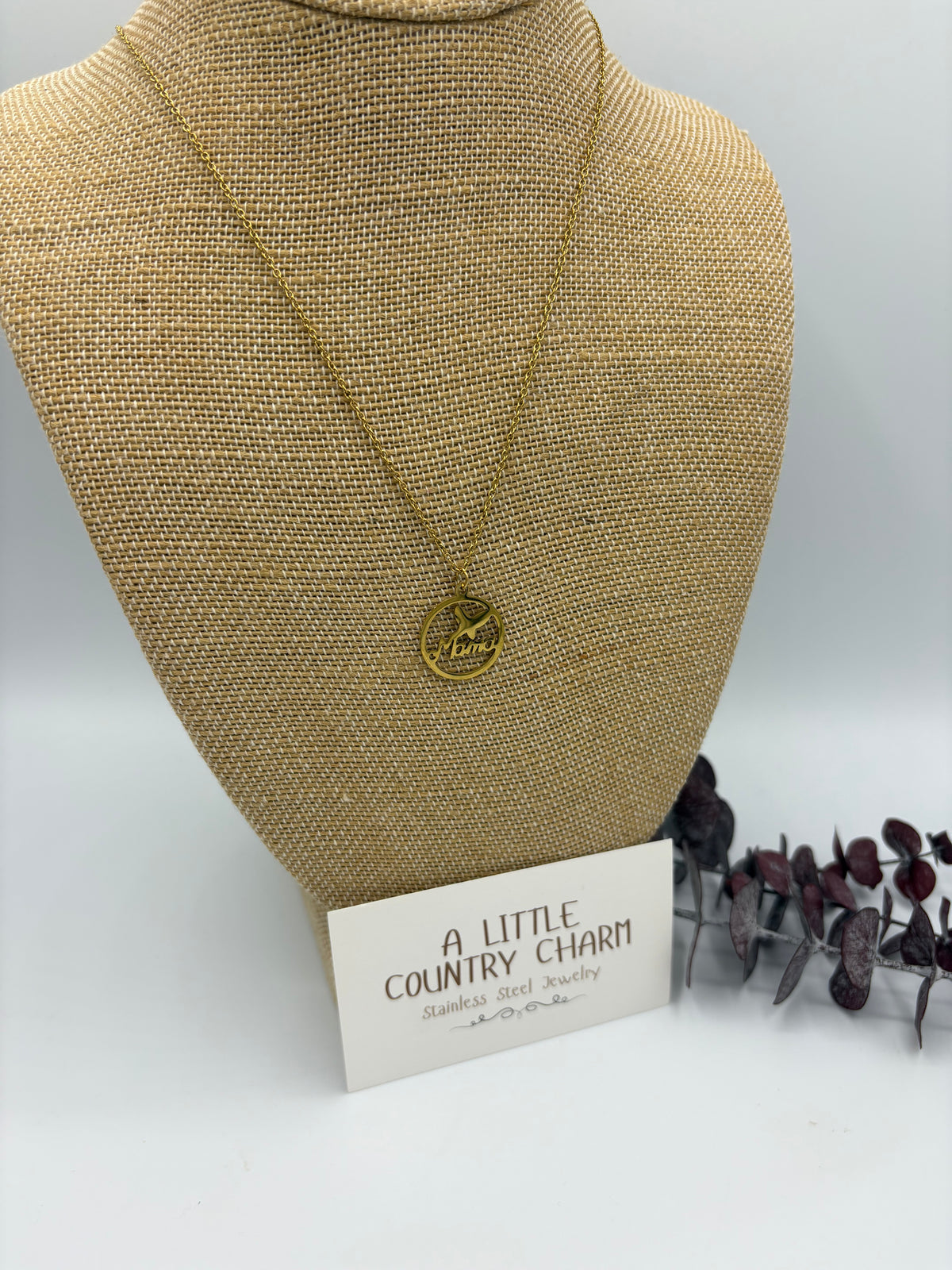 Gold Mama 20" Stainless Steel Necklace