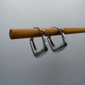 Gem Hoop Stainless Steel Earrings