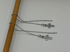 Cross Chain Stainless Steel Earrings