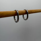 Sleek Hoop Stainless Steel Earrings