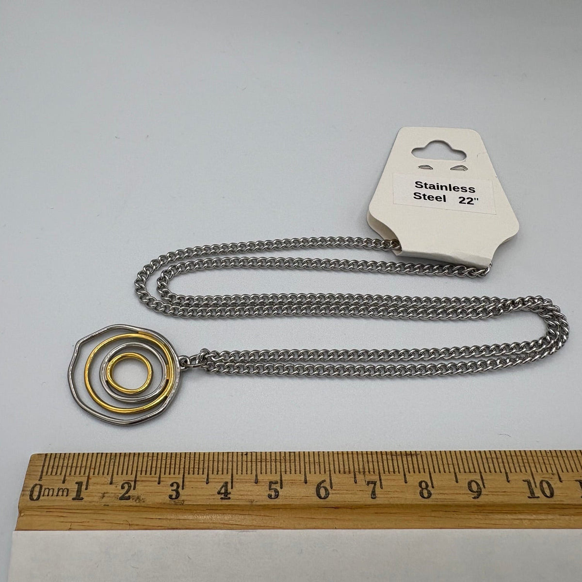 Rosette 22" Stainless Steel Necklace