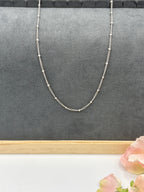 18" Stainless Steel Small Beaded Chain