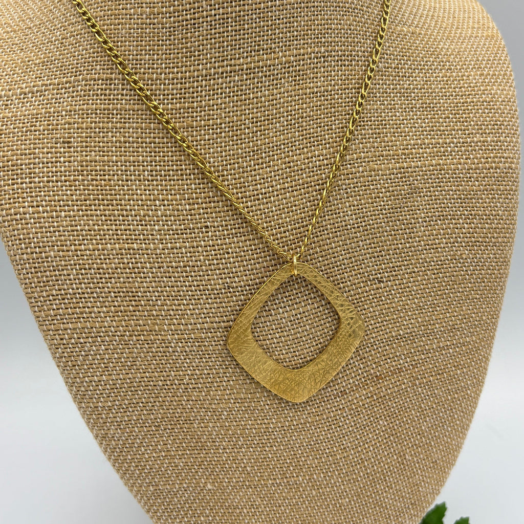 Crown Jewel 30" Gold-plated Stainless Steel Necklace
