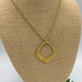 Crown Jewel 30" Gold-plated Stainless Steel Necklace