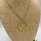 Crown Jewel 30" Gold-plated Stainless Steel Necklace