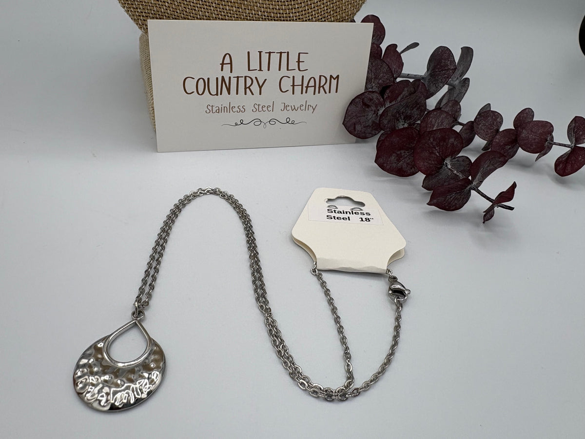 Moonlight 18" Stainless Steel Necklace