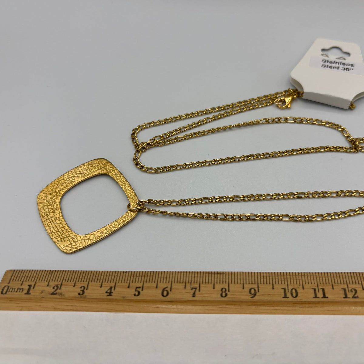 Crown Jewel 30" Gold-plated Stainless Steel Necklace