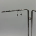 Tiny Cross Stainless Steel Earrings