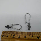 Tiny Cross Stainless Steel Earrings