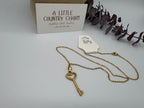 Gold Key to my Heart 20" Stainless Steel Necklace
