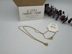 Golden Pearl 18" Stainless Steel Necklace